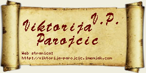 Viktorija Parojčić vizit kartica